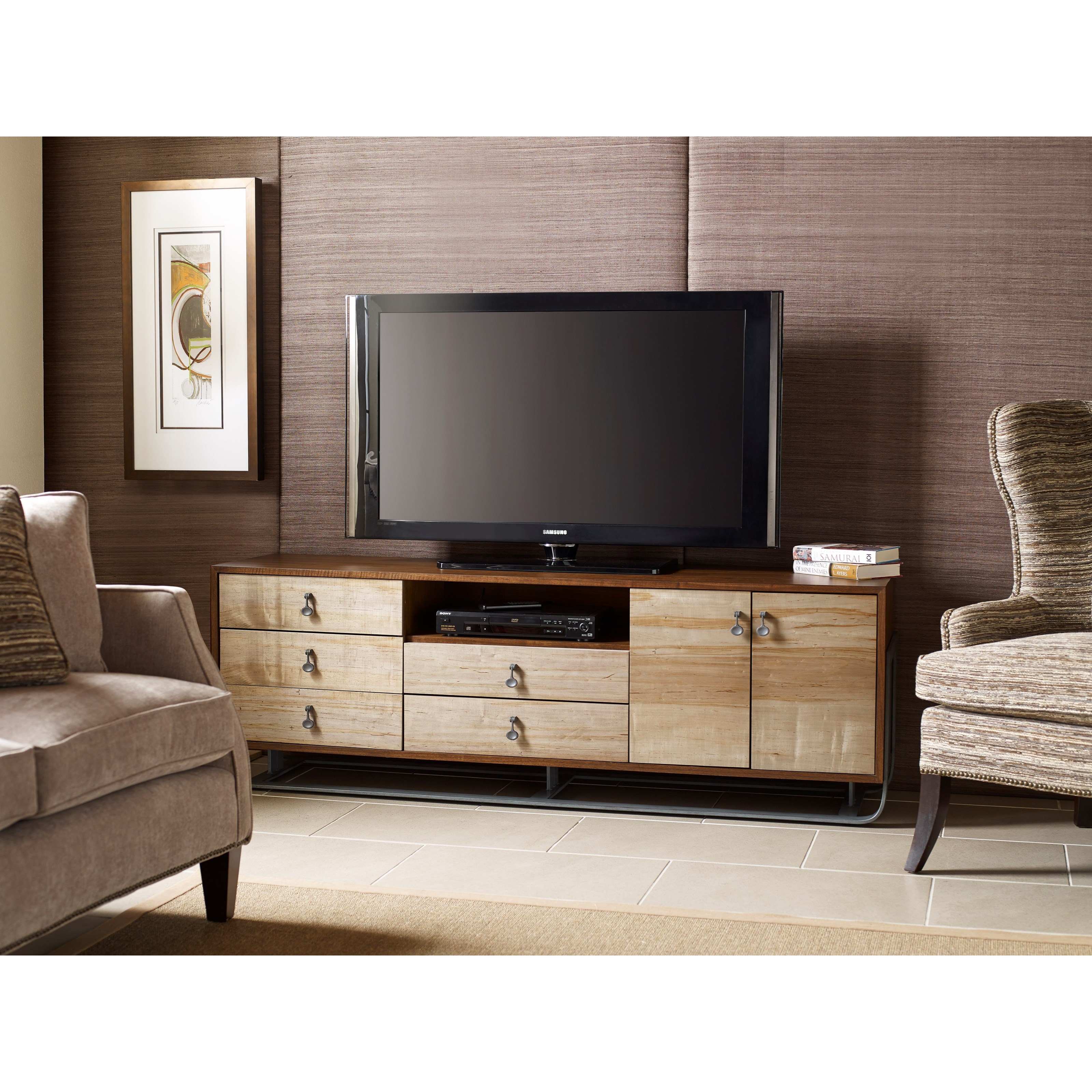 Hammary Synergy Contemporary Panorama TV Console with Electrical